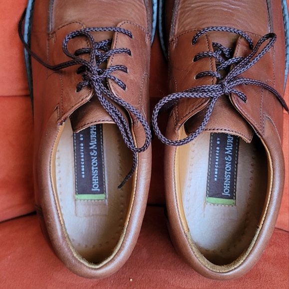 Johnson & Murphy Mens Lace Up Oxford 020-2184 Brown Leather Size 10W - Picture 10 of 15